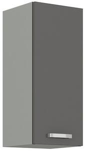Kuchynská skrinka horná zvislá GRISS 60 G-72 1F, 60x71,5x31, sivá/sivá lesk