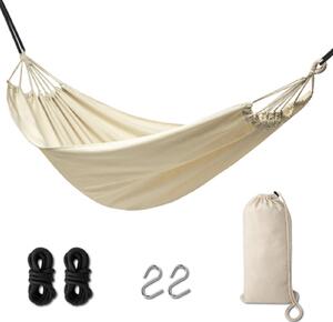 Záhradná hojdacia sieť Brazilian Boho, 200 cm, ecru, nosnosť 120 kg
