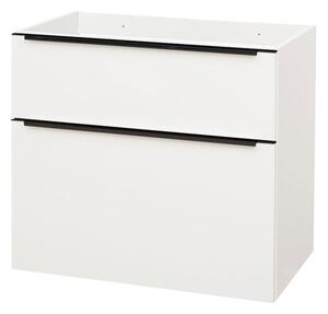 Mereo Mereo, Mailo, kúpeľňová skrinka 81 cm, čierne madlo, MER-CN541SB