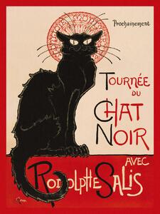 Umelecká tlač Tournée Du Chat Noir in Red (The Black Cat) - Théophile Steinlen, (30 x 40 cm)