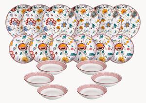 Porcelánová súprava riadu Moon, 6 osôb, 18 ks