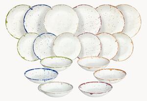 Porcelánová súprava riadu Moon, 6 osôb, 18 ks