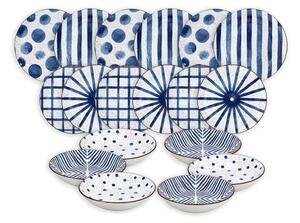 Porcelánová súprava riadu Moon, 6 osôb, 18 ks