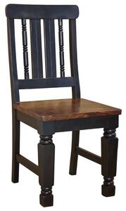 KOLONIAL Jedálenská stolička drevená, palisander