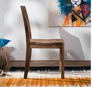 MONTREAL Jedálenská stolička drevená - plné operadlo, palisander