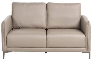 2-miestna pohovka sivobéžové látkové čalúnenie s kovovými nohami minimalistický mid-century modern štýl obývacia izba