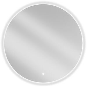Mexen Erg, okrúhle LED podsvietené kúpeľňové zrkadlo 80 cm, 6000K, vykurovacia podložka proti zahmlievaniu, 9823-080-080-611-00