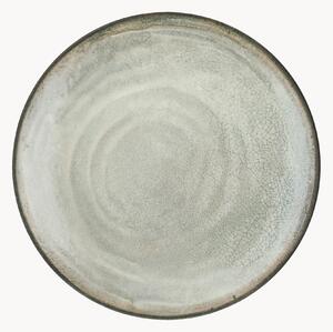 Porcelánové plytké taniere Raku, 6 ks