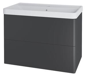 Mereo Mereo, Siena, kúpeľňová skrinka s keramickým umývadlom 81 cm, MER-CN431