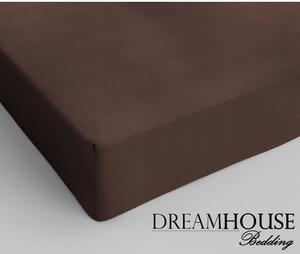 DreamHouse Bavlnené prestieradlo hnedá 80x200