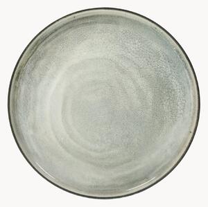 Porcelánové plytké taniere Raku, 3 ks