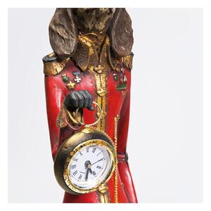 KARE DESIGN Stolové hodiny Gentleman Dog 64,5 × 12,5 × 10,5 cm