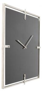 KARE DESIGN Nástenné hodiny Black Mamba Chrome 91 × 91 × 5 cm