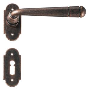 GALBUSERA Kovaná kľučka na dvere model 2094, rozetové kovanie, BB/PZ/WC