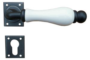 GALBUSERA Kovaná kľučka na dvere model 5-20, rozetové kovanie, BB/PZ/WC
