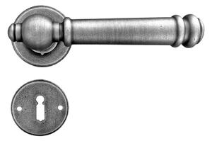 GALBUSERA Kovaná kľučka na dvere model 2951, rozetové kovanie, BB/PZ/WC