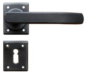 GALBUSERA Kovaná kľučka na dvere model 1816, rozetové kovanie, BB/PZ/WC