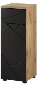 Szynaka Koupelnová skříňka Mazi 45 30 cm dub Wotan/černá
