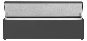 Šedá Dvojmiestna lavica s úložným priestorom La – 140 × 34 × 47 cm 140 × 34 × 47 cm COSMOPOLITAN DESIGN