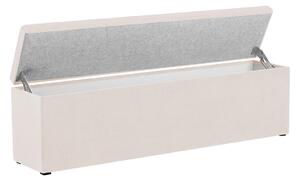Béžová Dvojmiestna lavica s úložným priestorom La – 140 × 34 × 47 cm 140 × 34 × 47 cm COSMOPOLITAN DESIGN