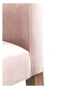 Stolička s opierkou Mode Velvet ružová 87 × 60 × 70 cm KARE DESIGN