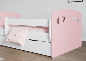 BabyBeds Detská posteľ s úložným priestorom Julia Farebné prevedenie: Růžová, Velikost postele: 160x80 cm