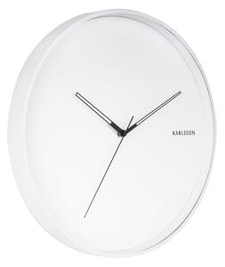 KARLSSON Nástenné hodiny Hue Metal – biela ø 40 cm × 4,5 cm