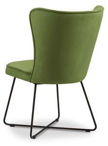 Zelená Zamatová stolička Celestine MICADONI HOME