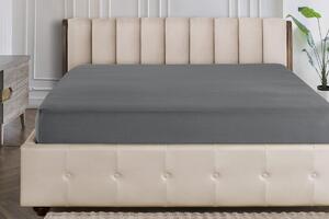 Farebné napínacie prestieradlo Klinmam Home Jersey, farba antracit, 100x200 cm