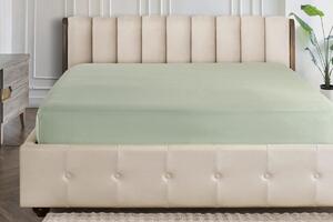Farebné napínacie prestieradlo Klinmam Home Jersey, farba saga green, 100x200 cm