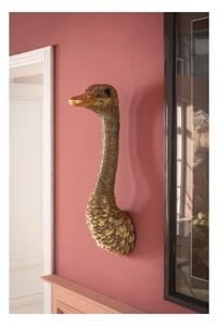 KARE DESIGN Nástenná dekorácia Ostrich – zlatá 72 × 18,5 × 24,5 cm
