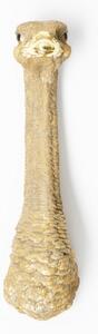 KARE DESIGN Nástenná dekorácia Ostrich – zlatá 72 × 18,5 × 24,5 cm