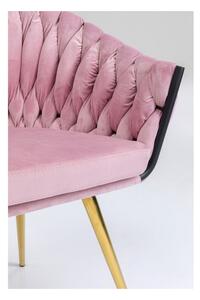 Ružová Stolička s operkou Knot – béžová 81 × 62 × 59 cm KARE DESIGN