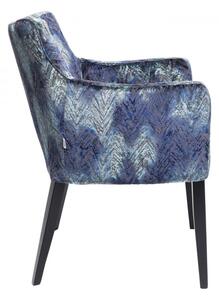 Stolička s područkami Black Mode Fancy – modrá 87 × 60 × 70 cm