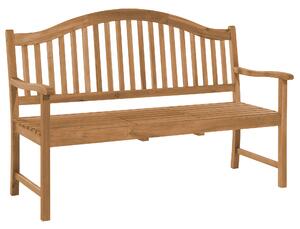 Záhradná lavica z ľahkého akáciového dreva, vonkajšia 3-miestna stolička s čajovým stolíkom