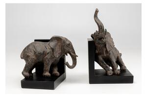 KARE DESIGN Zarážka na knihy Elephants 42 cm – set 2 ks 41,9 × 46,5 × 36 cm