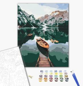 Maľovanie podľa čísiel číre horské jazero