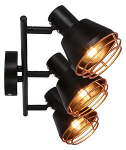 Bodové svietidlo NERIA 3xE14/40W/230V čierna/medená