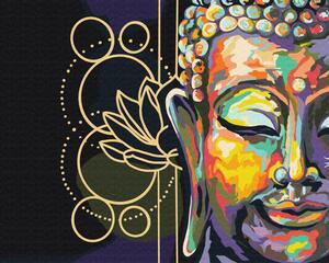 Maľovanie podľa čísiel harmonický Budha