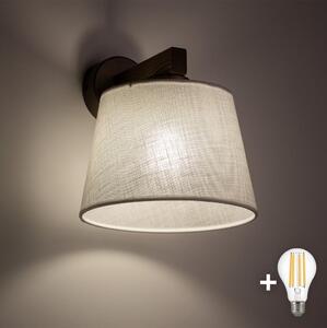BRILAGI - LED nástenné svietidlo LATTE 1xE27/15W/230V borovica/biela