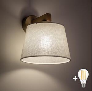 BRILAGI - LED nástenná lampa LATTE SABIA 1xE27/15W/230V borovica/biela