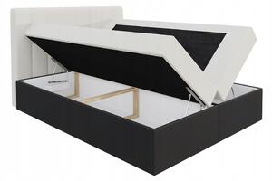 Čalúnená posteľ VIOLETA + topper, 120x200, inari 81/biela eko