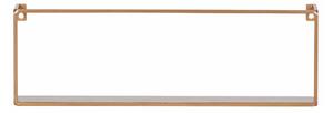 Zlatá Kovová nástenná polica Meert Slim – 100 cm 16 × 100 × 8 cm WOOOD