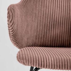 Ružová stolička Suanne 79 × 55 × 54 cm