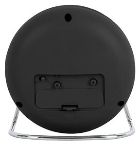 KARLSSON Budík Val ABS – čierna 11 × 11 × 9 cm