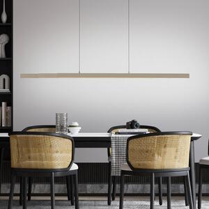 LED závesné svietidlo ADRIANA, bronzová farba, dĺžka 179 cm, dotykový stmievač, Hnedá / staromosadz, Obývacia izba / jedáleň, Hliník, Moderný, Závesné svietidlo