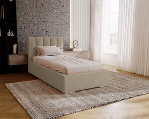 Jednolôžková čalúnená posteľ 80x200 EMPORIA - latte