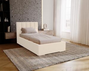 Jednolôžková čalúnená posteľ 80x200 EMPORIA - vanilková