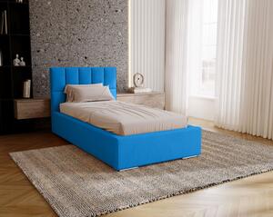 Jednolôžková čalúnená posteľ 100x200 EMPORIA - modrá