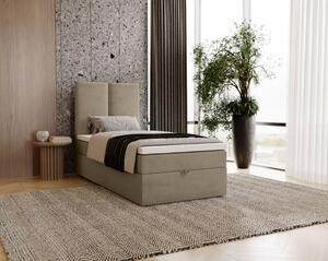 Kontinentálna jednolôžková posteľ 80x200 GLADE - latte